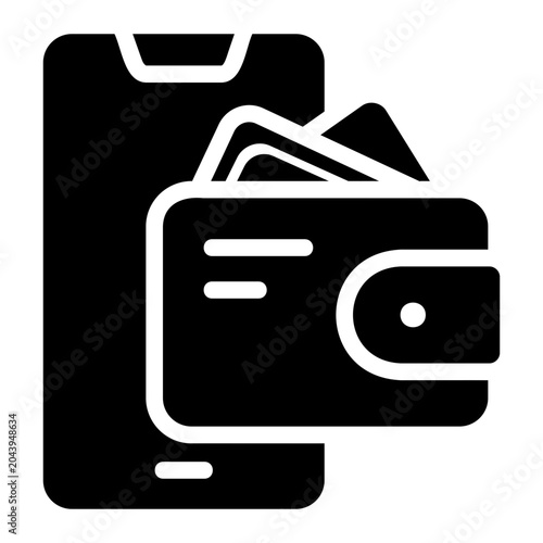 Digital wallet Solid icon