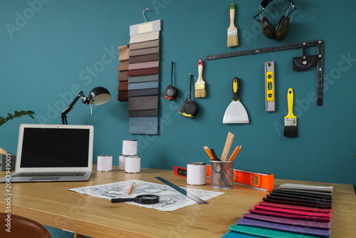 Modern architect's workplac...