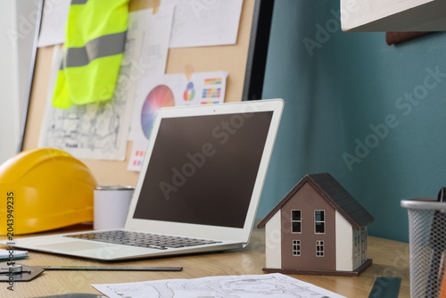 Modern architect's workplac...