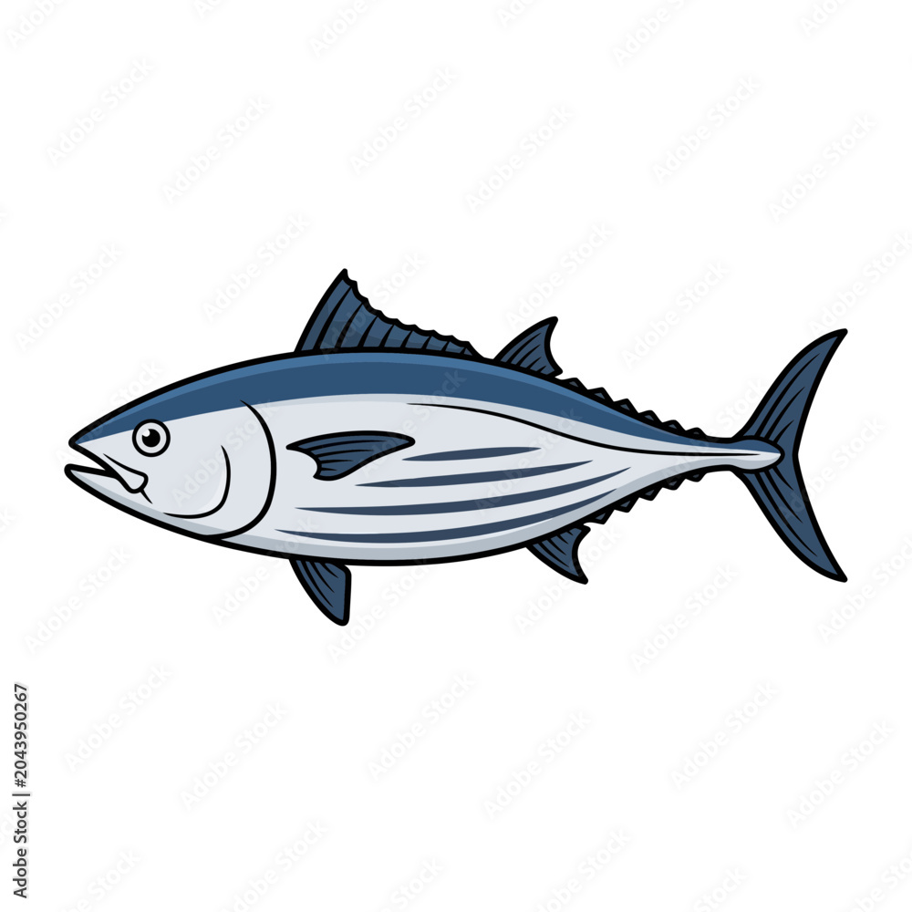 Fototapeta premium Tuna Fish Illustration