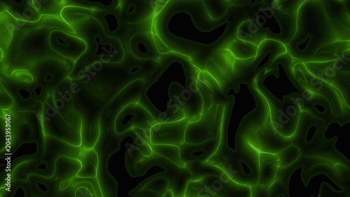 Neon green abstract liquid plasma pattern, perfect for energythemed designs, motion graphics, backgrounds, science concepts, and futuristic projects.