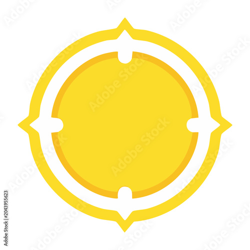 Yellow Target Icon