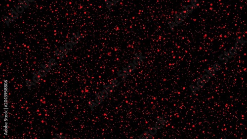Red Dots Scattered on Black Background abstract bright