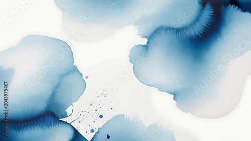 blue and white