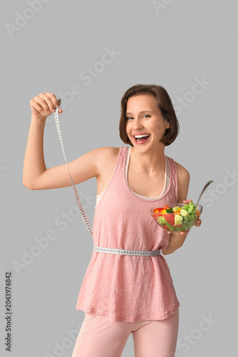 Beautiful young happy woman...