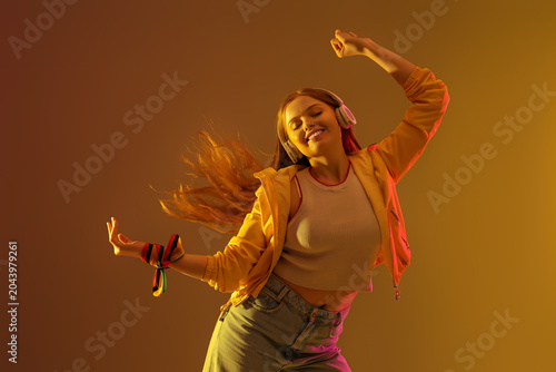Beautiful young happy woman...