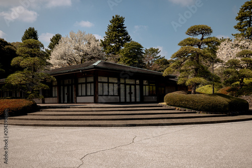 Tokyo, Japan - March 28, 2026: Buildings on the grounds of the Imperial Palace in Tokyo, Japan
