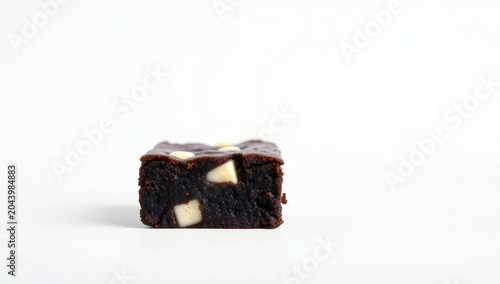 Delicious chocolate brownie with creamy white cheese filling and chocolate glaze
