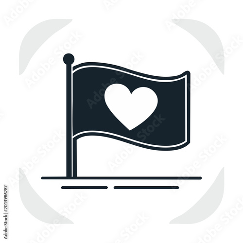 Heart Flag Icon