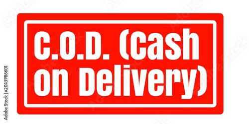Cash on Delivery COD Stamp for Payment Collection and Shipping Documentation
