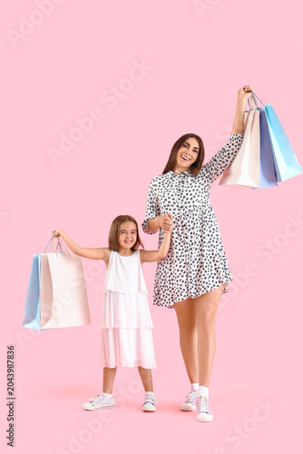 Happy mother with her littl...