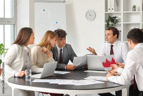 Group of business consultan...