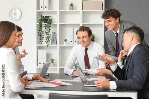 Group of business consultan...