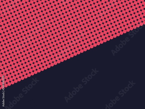 Bold pink dots form diagonal stripe against deep navy. Pattern feels modern, sharp, and energetic. Ideal for branding, web design, or digital media