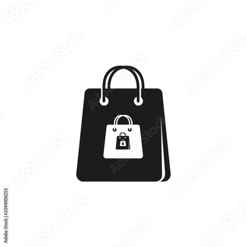 Secure shopping bag with padlock.