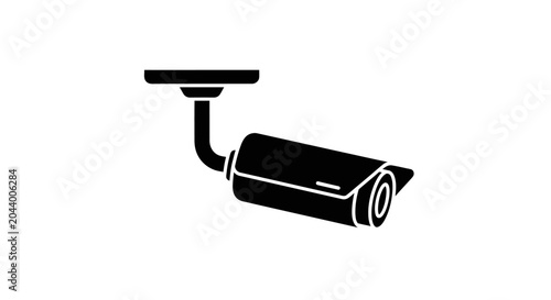 Security camera with mounting bracket.