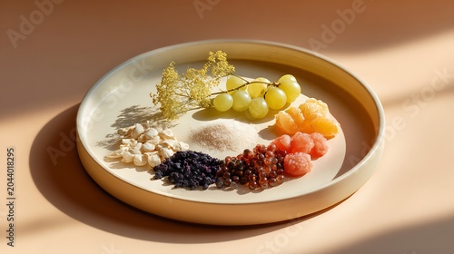 berries and fruits on plate