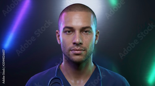Medical Professional Holds Stethoscope Health Care Concept