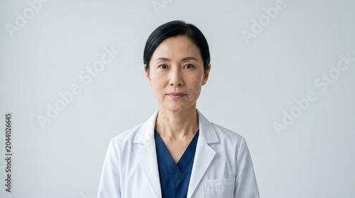 Medical Woman in White Lab Coat Healthcare Professional