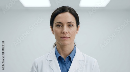 Professional Woman in White Lab Coat â€“ Medical Scientist