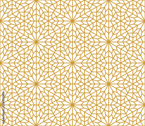 Seamless geometric pattern in Islamic style