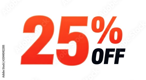 A bold, eye-catching advertisement with large red and black text on a white background