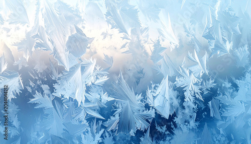 frozen glass texture with blue gradient, Generated image	
