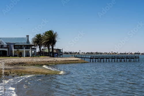 Scenic View of Walvis Bay Lagoon in Namibia