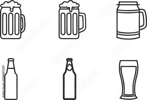 Tableau sur toile Beer Illustration Design