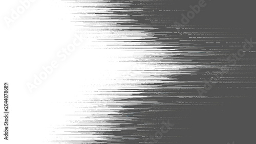 Foto abstract digital glitch texture with horizontal streaks transitioning from white