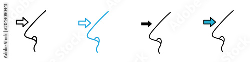 Foto Rhinoplasty multi - style icon design concept