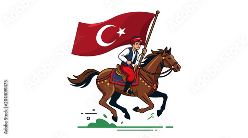 Foto Suitable for historical events, patriotic themes, turkish celebrations