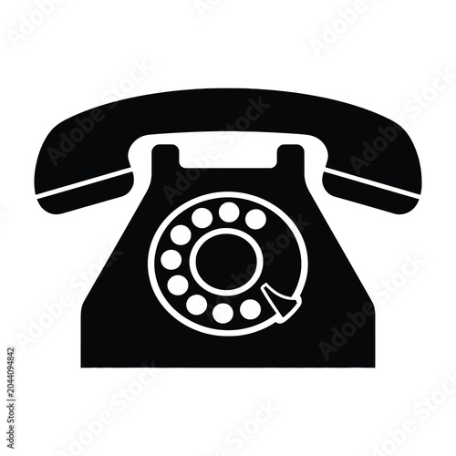 Foto Vintage rotary phone icon