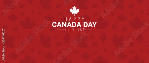 Quadro su tela Canada Day Template design