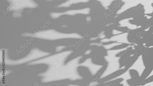 Dappled leaf and branch shadow overlay effect. Foliage gobo light template.