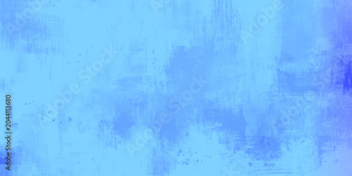 Obraz na płótnie Vibrant blue watercolor abstract background with textured brushstrokes and subtl