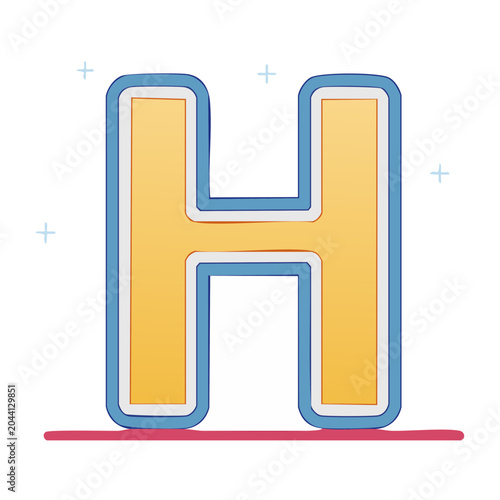 Stylized Letter H Icon