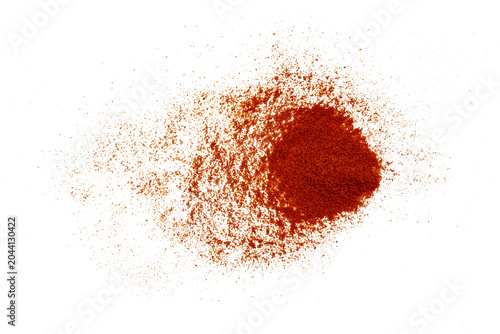 Fotografie Dynamic Explosion of Orange Chili Powder – Abstract Spice Burst Capturing Fiery