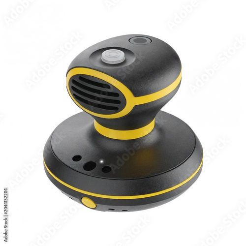 Smart water leak detector isolated on white background, home safety device, PNG