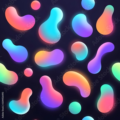 Vibrant Liquid Shapes Collection