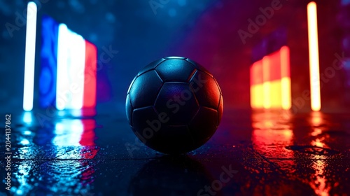 burning soccer ball