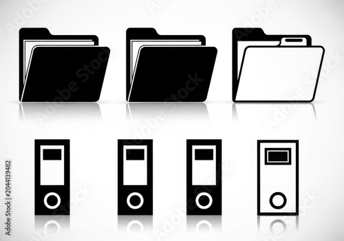Set of three old and new tablet devices