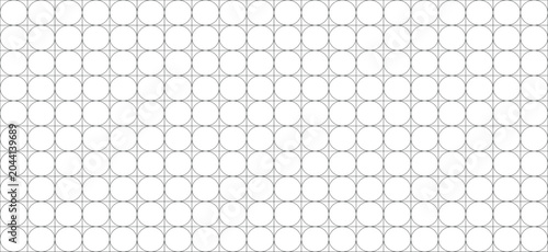 Abstract geometric pattern with repeating circles Vector