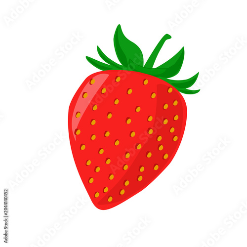 strawberry isolated on white background