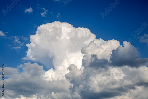 Blue sky with white clouds