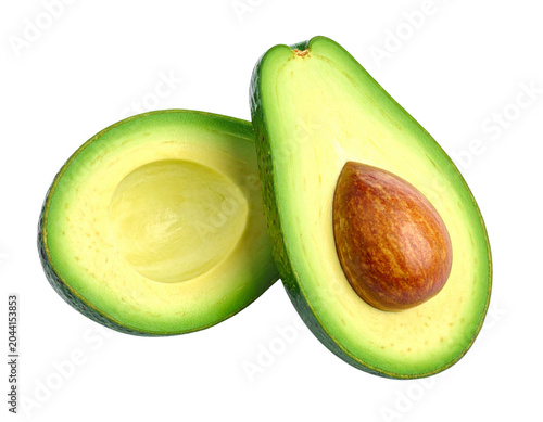 Foto avocado isolated on white background