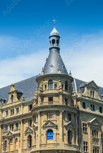 Historic Haydarpasa train station. Haydarpasa Gari. One of Istanbul's iconic landmarks. Kadikoy, Istanbul. Turkey.