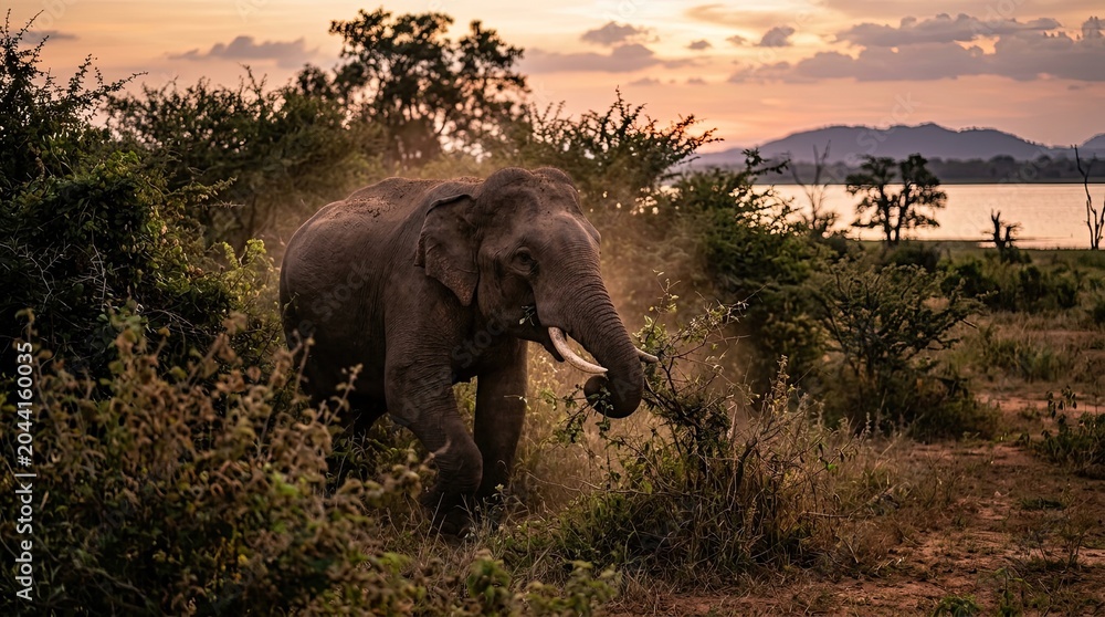 Obraz premium elephants in the savannah