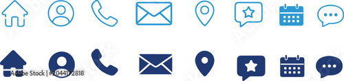 Canvastavla Communication Icon Set