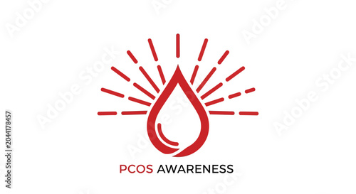 Stylized Blood Drop Awareness Campaign Graphic Design.